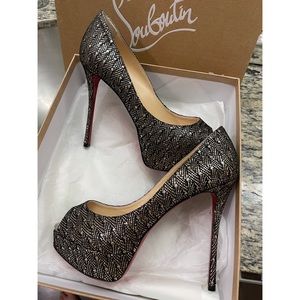 Christian Louboutin platform heels - like new!!